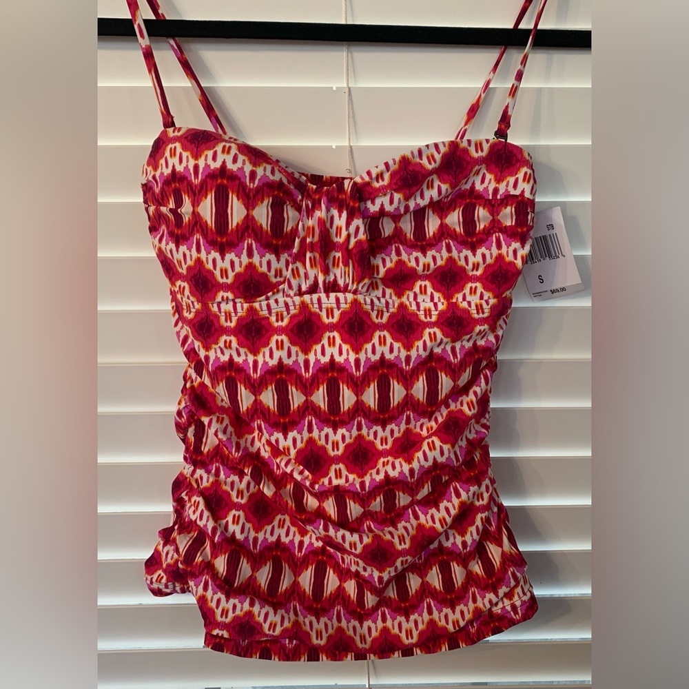 Kenneth Cole • Pink iKat Bandeau Tankini‎ • S